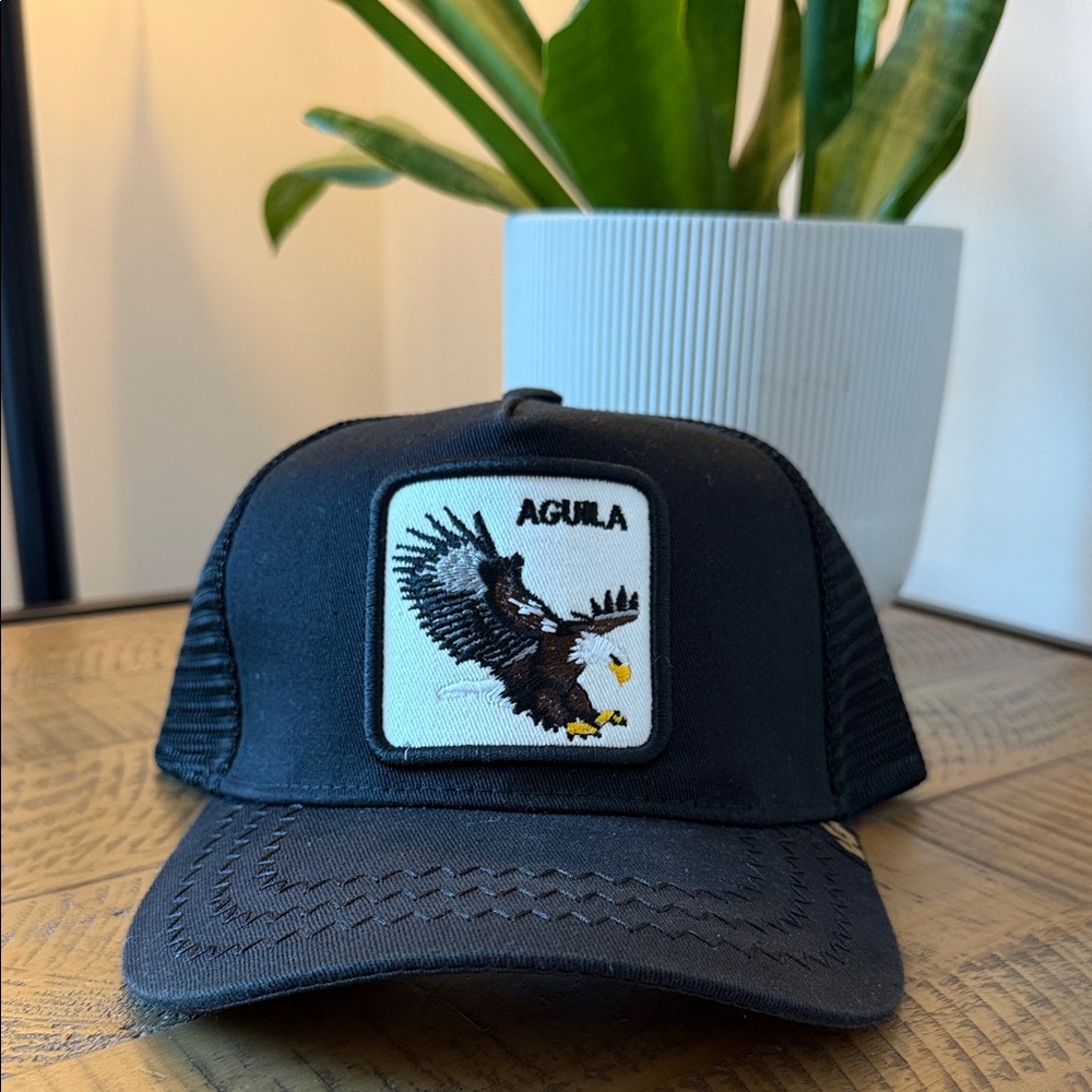 Goorin Bros Trucker Hat with Eagle Patch - AGUILA